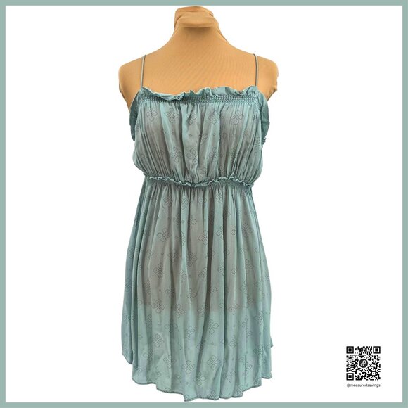 Free People Intimately (Medium) Jolene Light Blue Mini Slip Dress - Picture 10 of 10